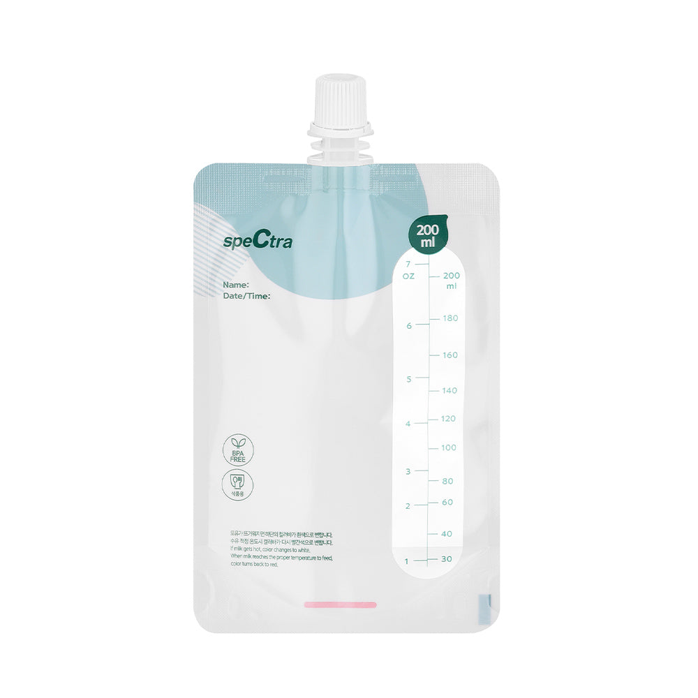 Milk Storage Bags 200 ml - 30 Count - Connector Not Included Breast Feeding Spectra   