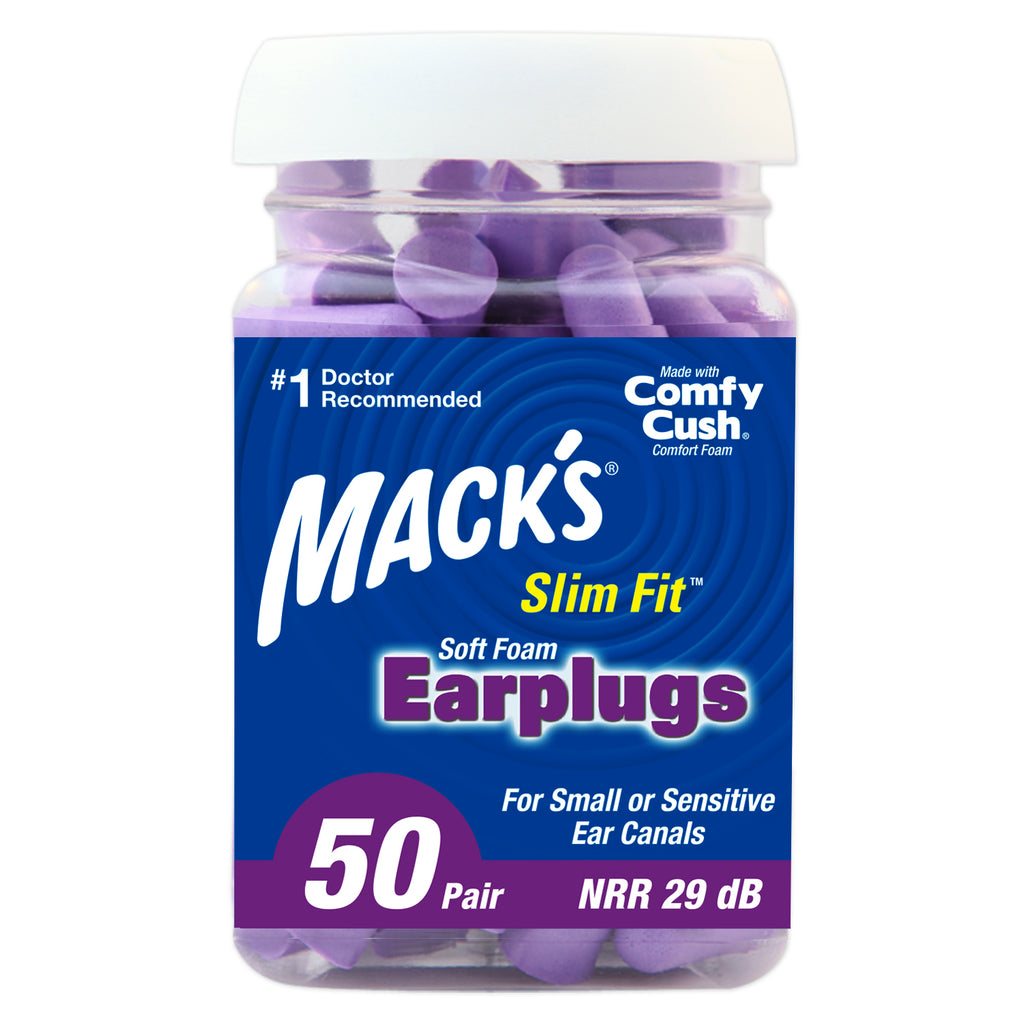 Mack's - Safesound Soft Foam Slim Fit Earplugs Earplugs Mack's 50 Pairs  