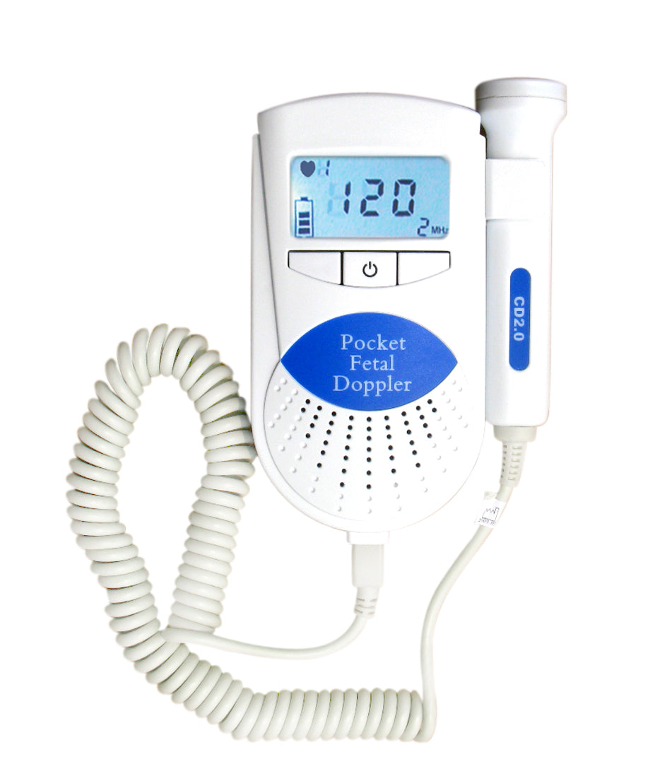 Doppler Fetal Ultrasonido Portatil Detector de Frecuencia Cardiaca Fetal  Menta Gaon JSL-T501