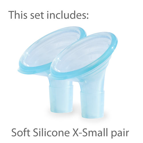 Pumpin' Pal Angled Breast Pump Flanges - Set of 3 - Small (XS, S & M)  Pumpin' Pal   